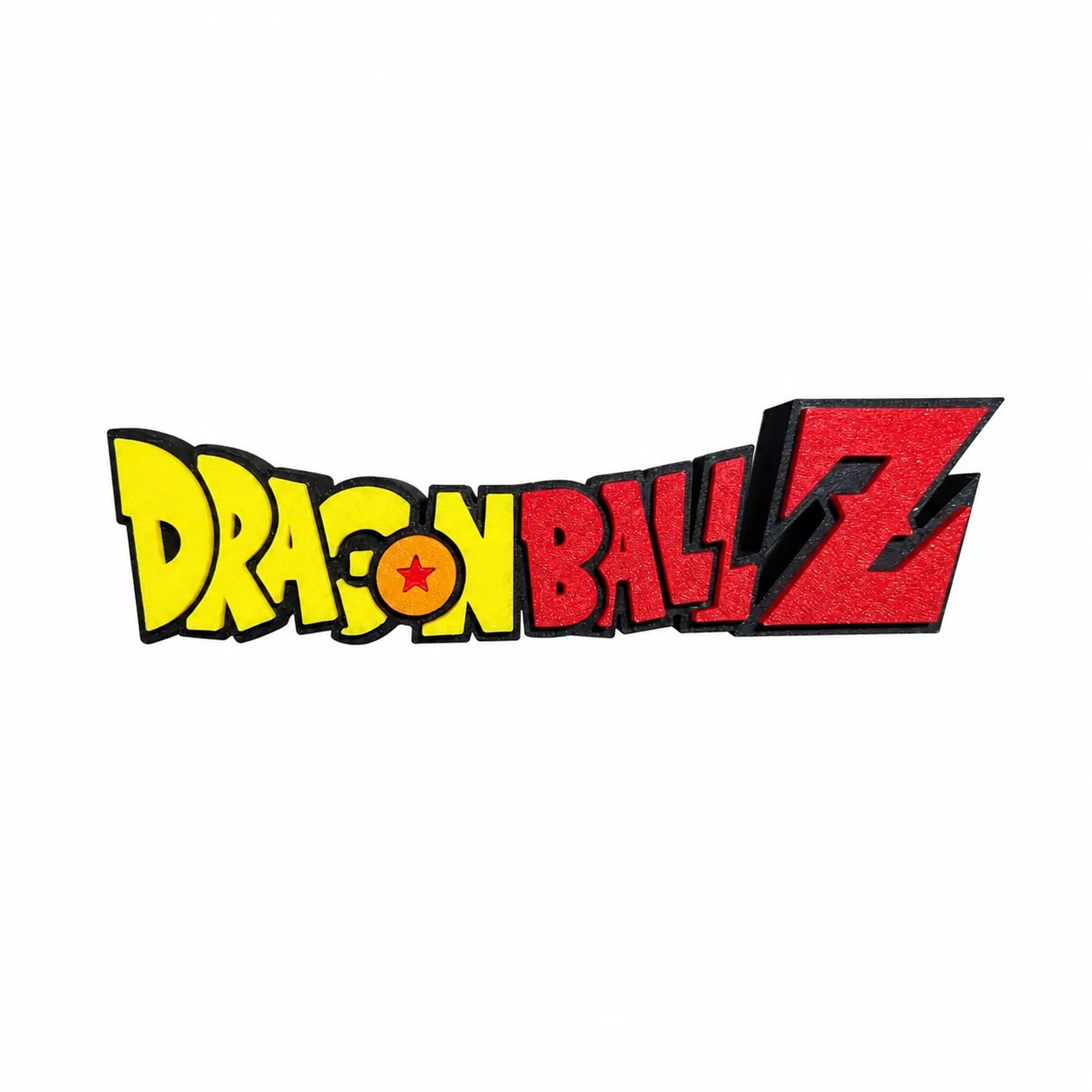 Dragon Ball Z logo designed and 3D printed by Jotas3D